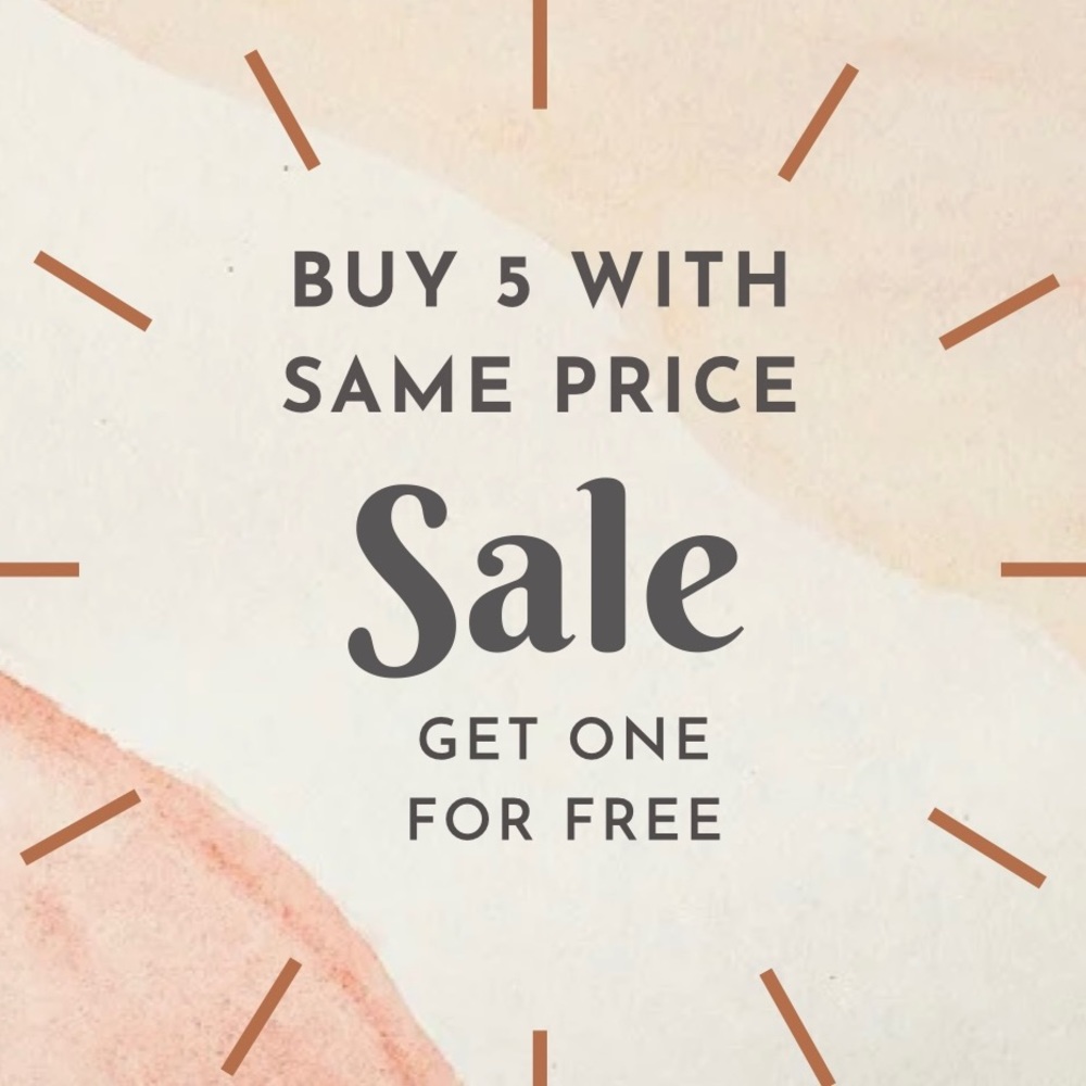 Sale!!! Buy 5 and pay only 4.